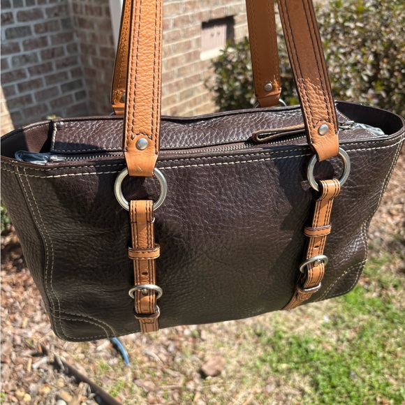 Coach Chelsea Brown Leather Tote EUC - Picture 7 of 10